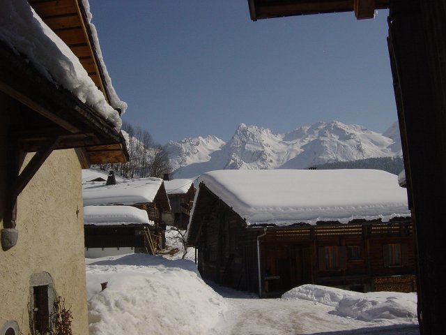 Le Hameau du Nant Robert en hiver