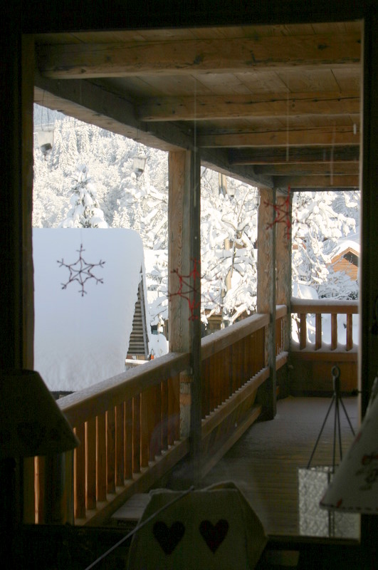 Vue balcon hiver de la cuisine